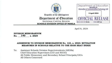 Manila LGU shortens classes to protect public school students .